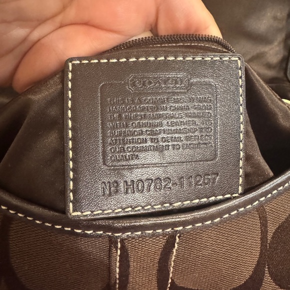 2007 Coach Signature Chocolate Brown Ergo Flap bag - Picture 4 of 4